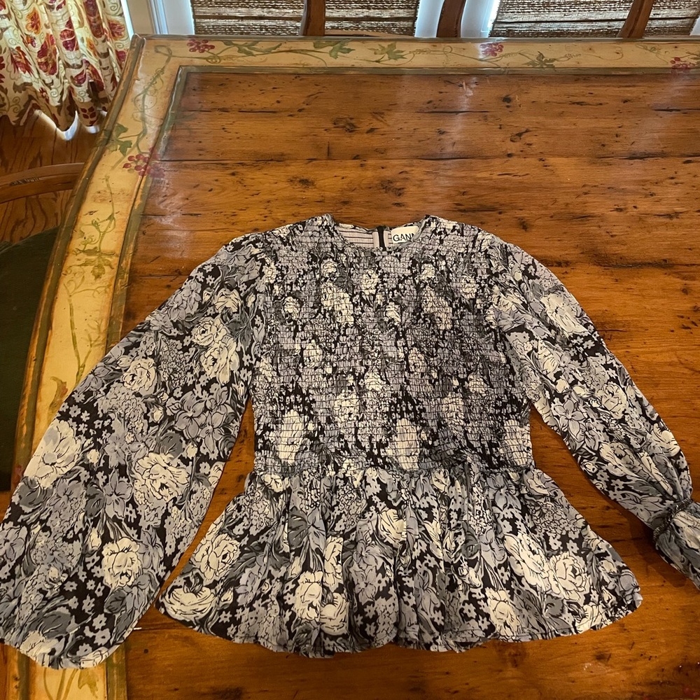 Ganni Smock Top
